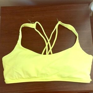 Tennis Ball Yellow Lululemon Sports Bra